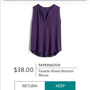 Stitch fix paper moon blouse